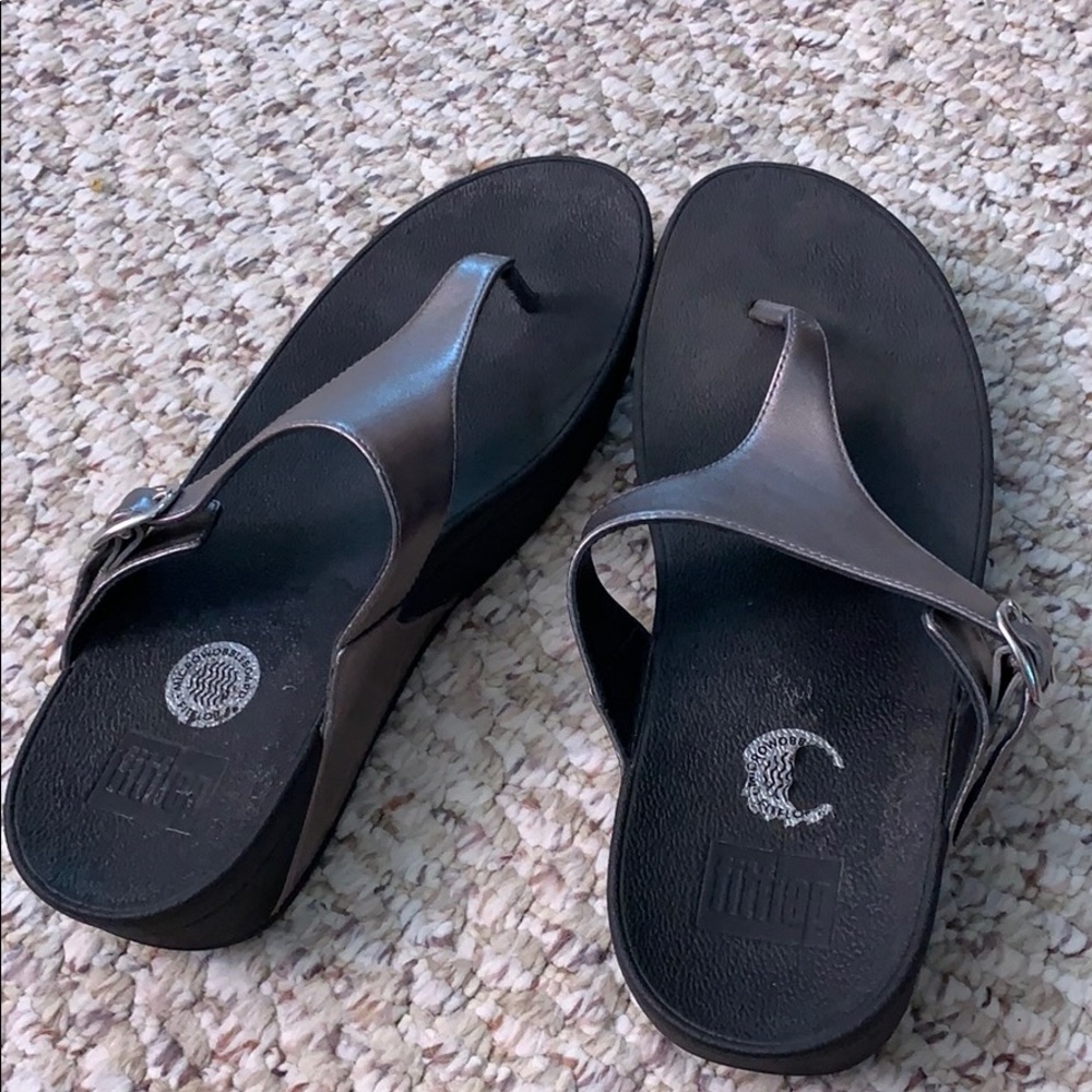 FITFLOP black and silver sandal